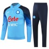 SSC Napoli Quarter Zip Training Huppari Suits 2023-24 Sininen - Miesten